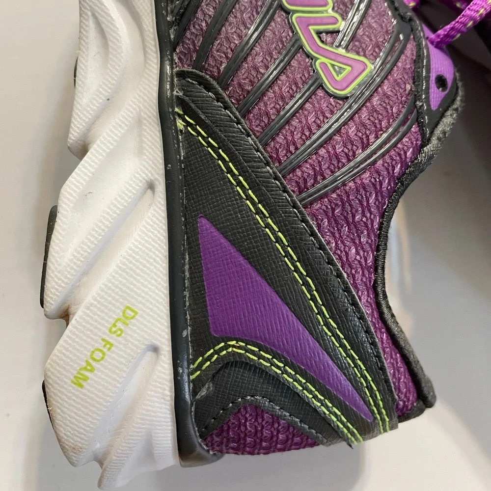 Fila Fresh 3 Women's Gray/Purple Athletic Shoe,Size 7